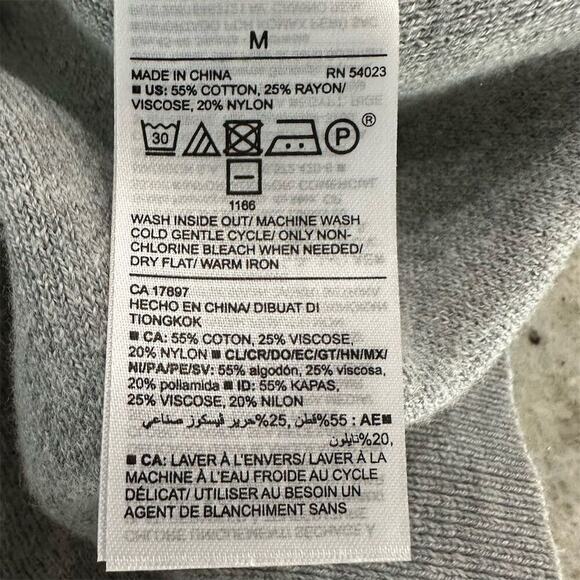 Old Navy Women's M Gray Color Block Mock Neck Long Sleeve Sweater - Picture 4 of 8